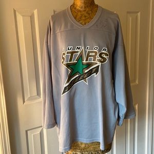 Autographed CCM Junior Dallas Stars Select Gray Size M Hockey Jersey